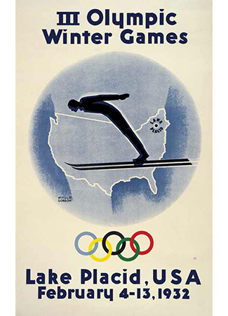 Olympics logo Lake Placid USA 1932 winter